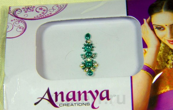 Наклейки бинди красные, Шилпа), 1 подложка, 60 маленьких бинди.