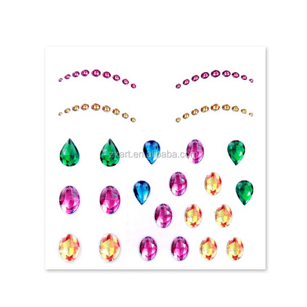 Стразы на лицо