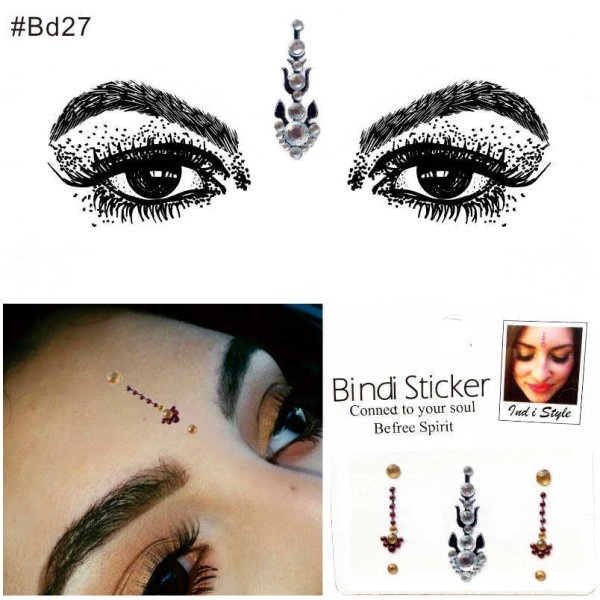 Наклейки на лоб индийские