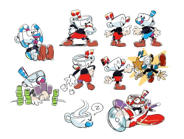 Капхед на самолете