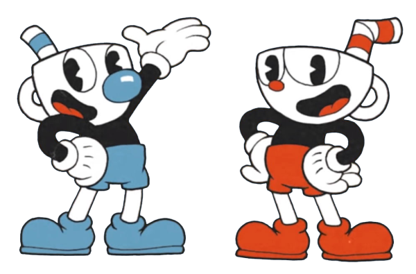 Cuphead and Mugman