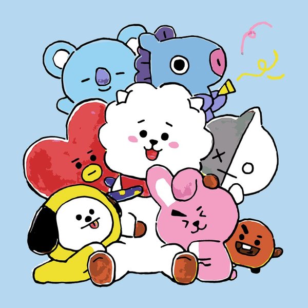 BTS bt21 рисунки