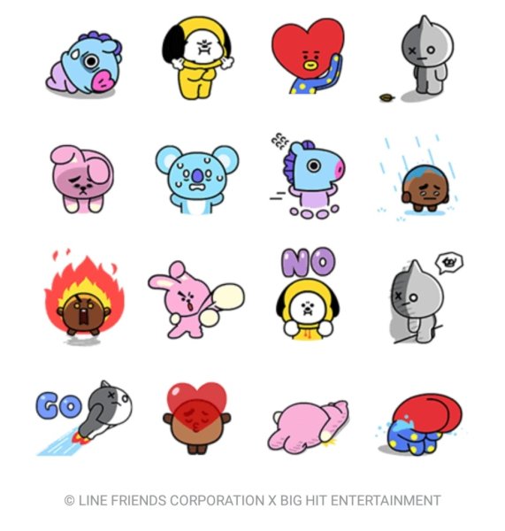 Bt21 BTS Стикеры
