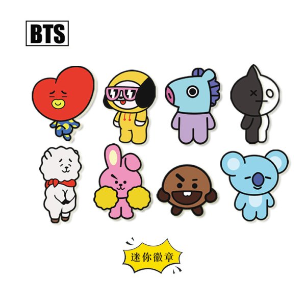 BTS игрушки bt21 имена