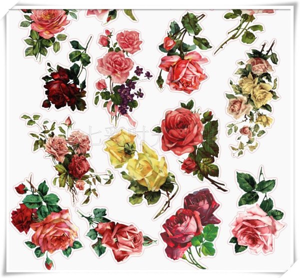 Наклейка - цветы