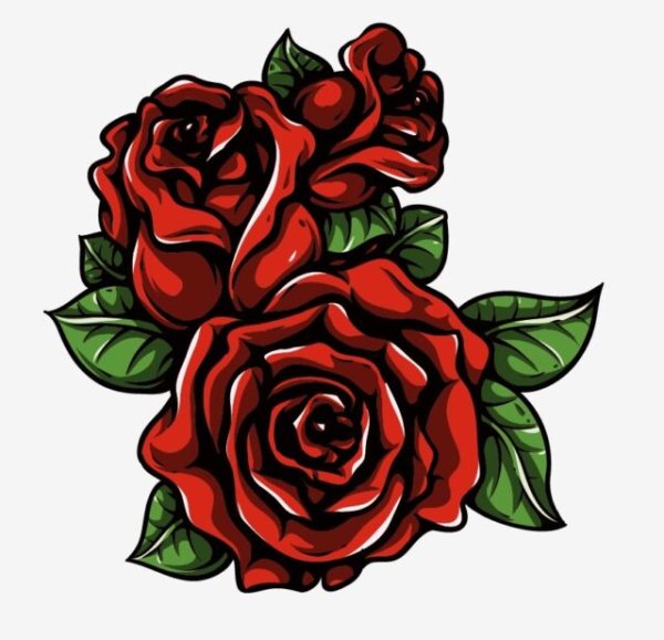 Стикеры розы