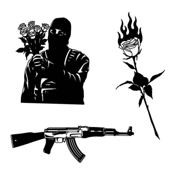 Эскиз тату автомат