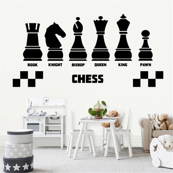 Наклейки на стены шахматы
