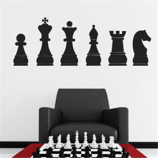Шахматные наклейки на стену