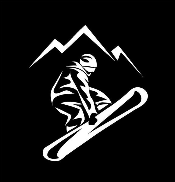 Наклейка сноубордиста