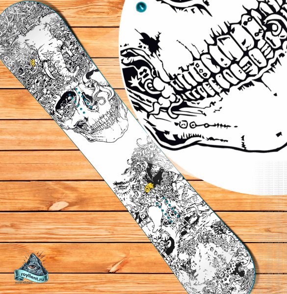 Виниловые наклейки на сноуборд