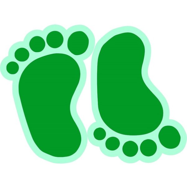 Напольные Стикеры следы