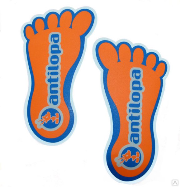 Наклейка следы