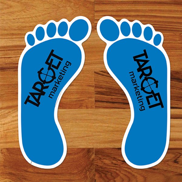 Наклейка следы