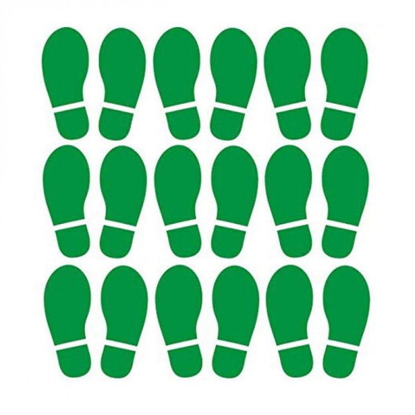 Следы напольные наклейки