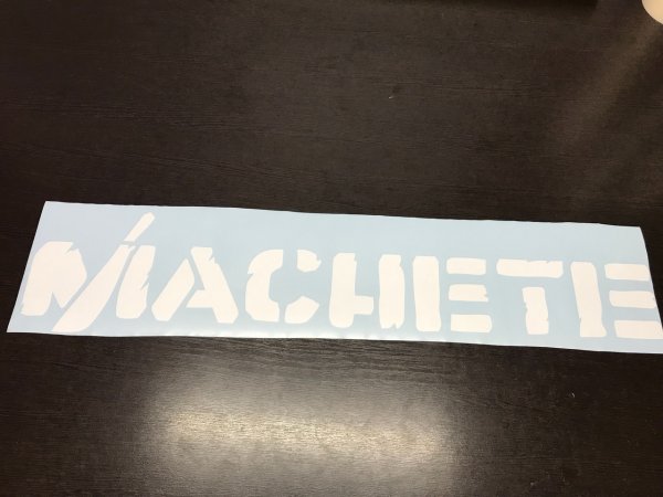Наклейки автозвук Machete