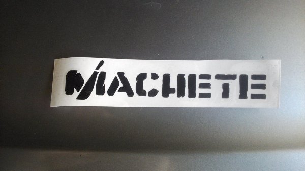 Наклейка мачете