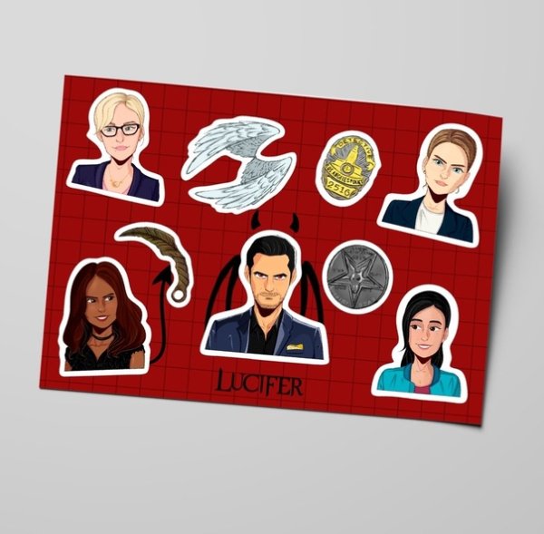 Наклейки сериал Люцифер