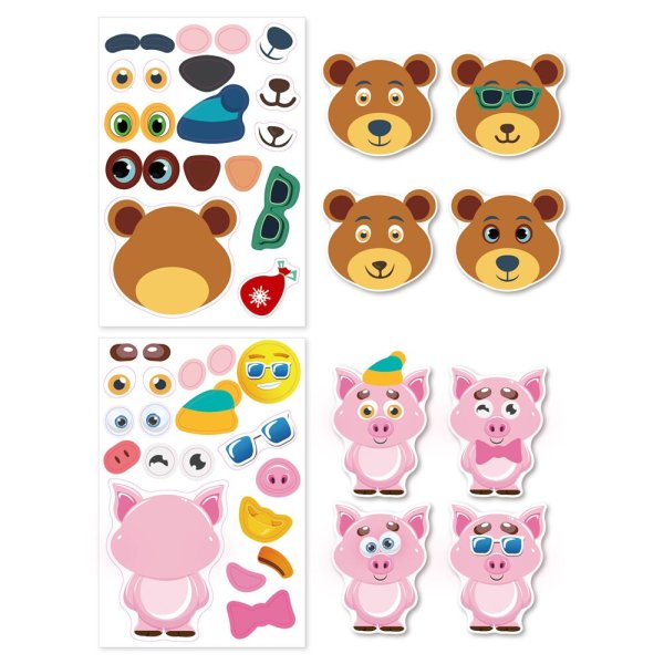 Книжка пазлы с наклейками