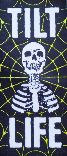 Самокат с наклейками тильт