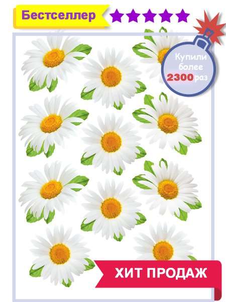 Ромашка Дейзи Стикеры