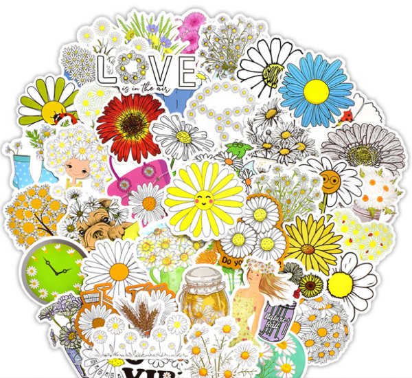 Наклейка ромашки