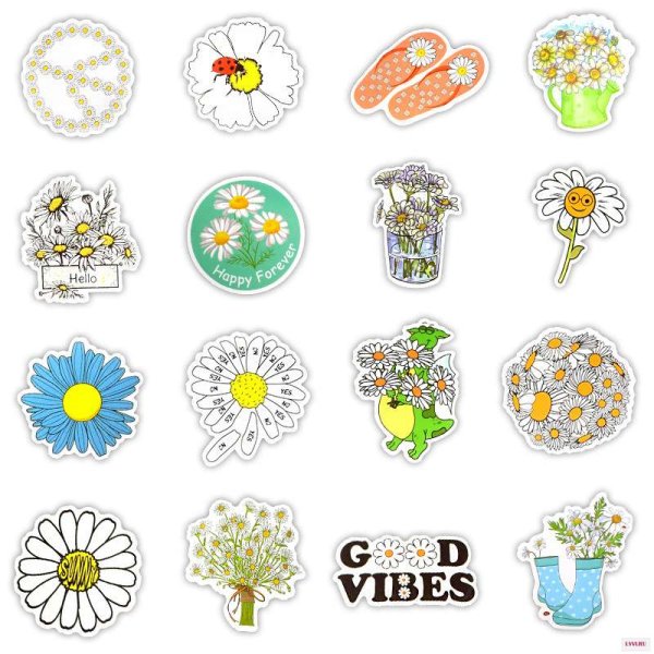 Наклейка ромашки