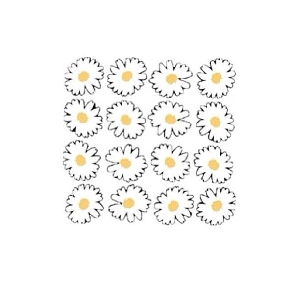 Ромашки мультяшные