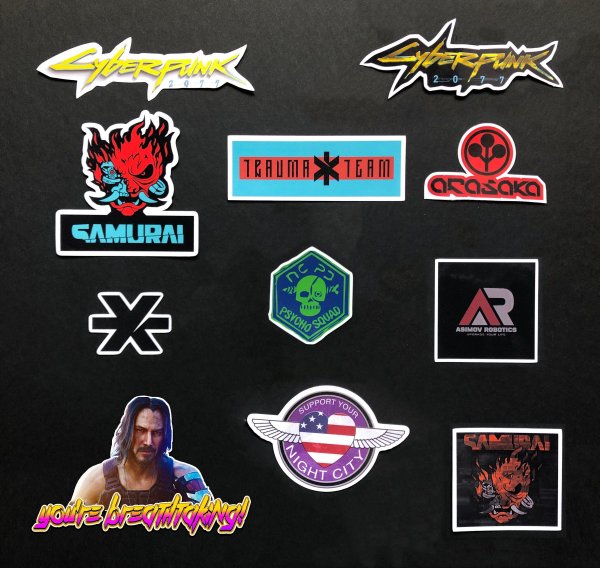 Cyberpunk 2077 наклейки