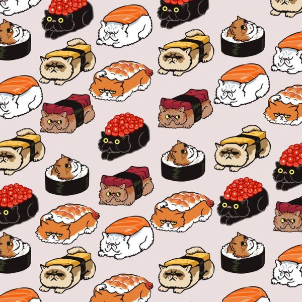 Стикеры суши роллы