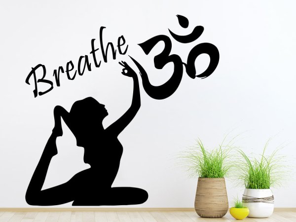 Йога трафареты на стену