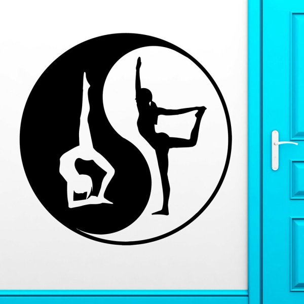 Наклейка йога