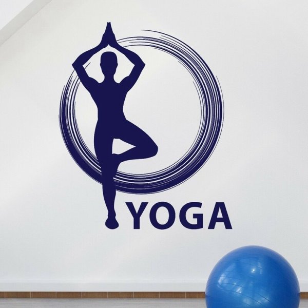 Наклейки йога Стикеры