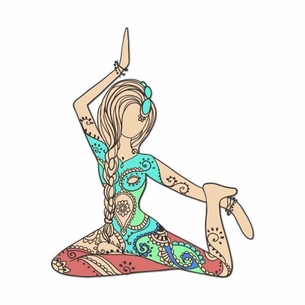 Стикеры йога юмор наклейки