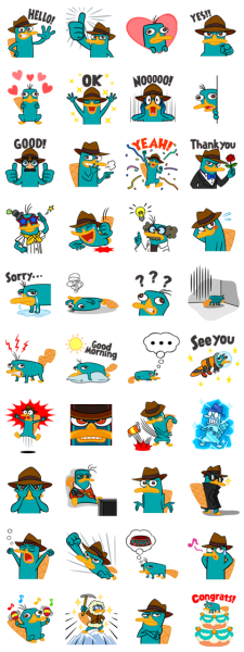 Утконос стикер