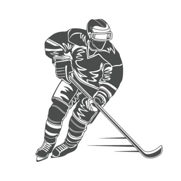 Хоккейная наклейка на машину