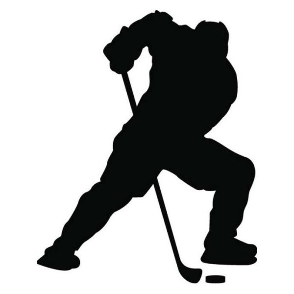 Хоккеист силуэт