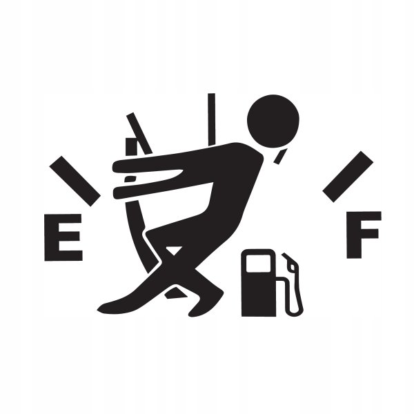 Наклейка "бензин"