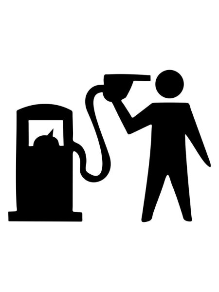 Наклейка 92 бензин