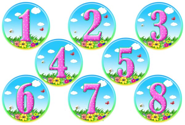 Наклейки на шкафчики для детского сада Смешарики