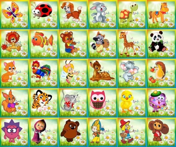 Наклейки на шкафчики для детского сада Смешарики