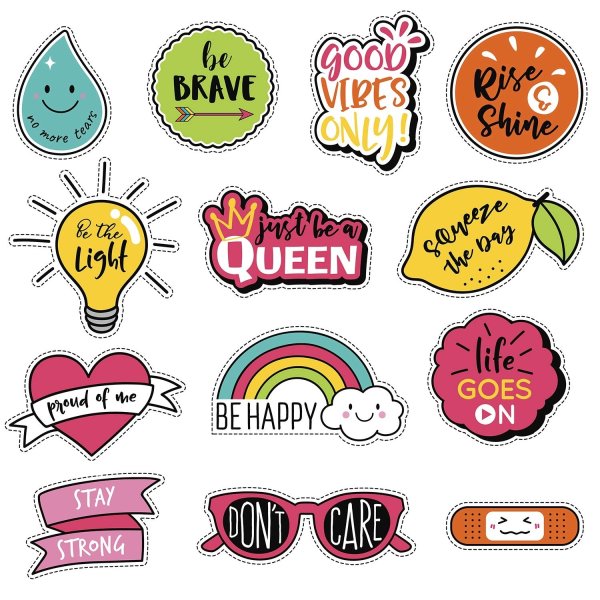 Модные наклейки