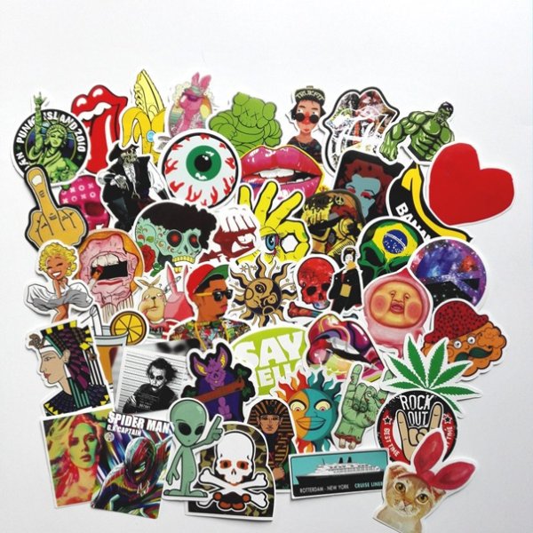 Современные Стикеры наклейки