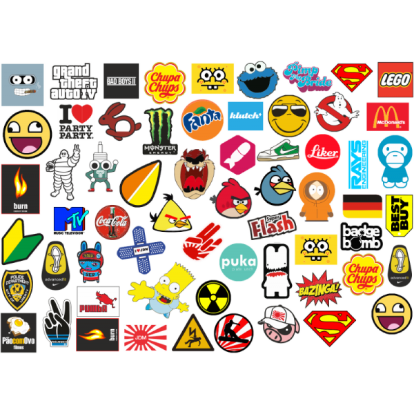 Разные наклейки