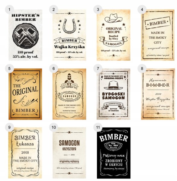 Наклейка на самогонку