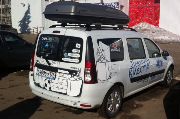 Наклейки на Ларгус кросс