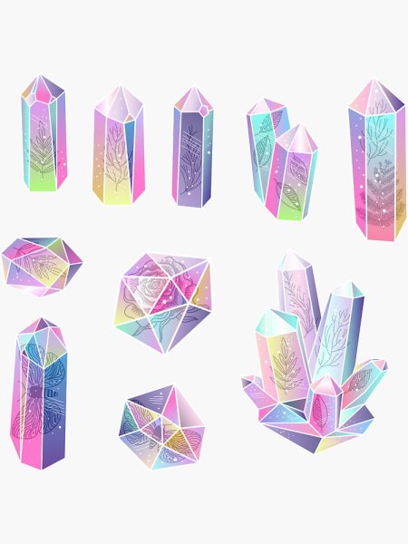 Кристалл наклейка прозрачная