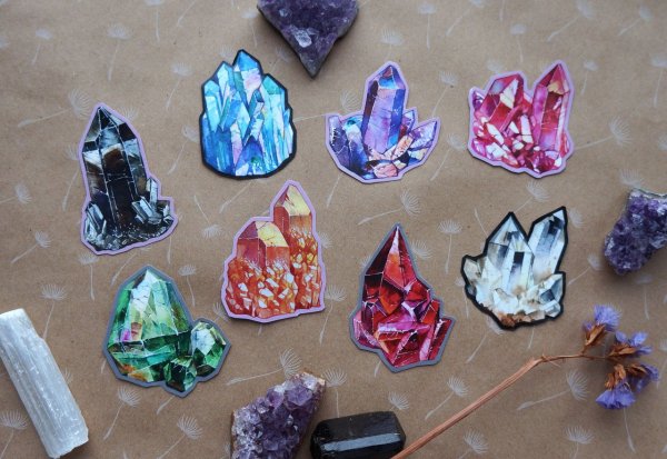 Стикер Кристалл модный