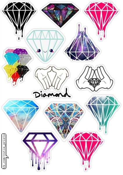 Стикеры "Кристалл"