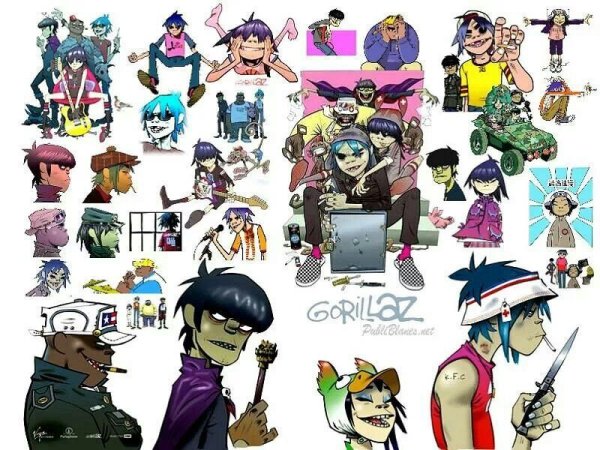 Gorillaz Stickers